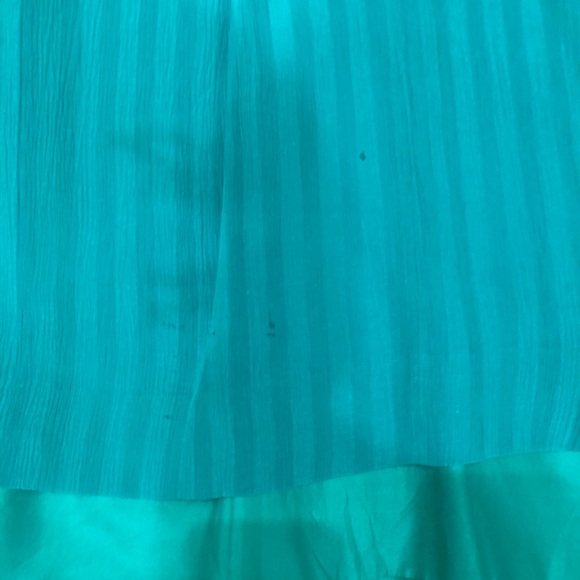 Anthropologie Green Strapless Dress - Picture 6 of 7
